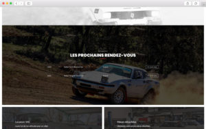 Module "Courses à venir" - Création de site internet pour les Écuries Automobiles